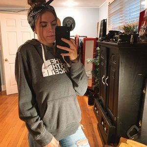 Gray Northface Hoodie